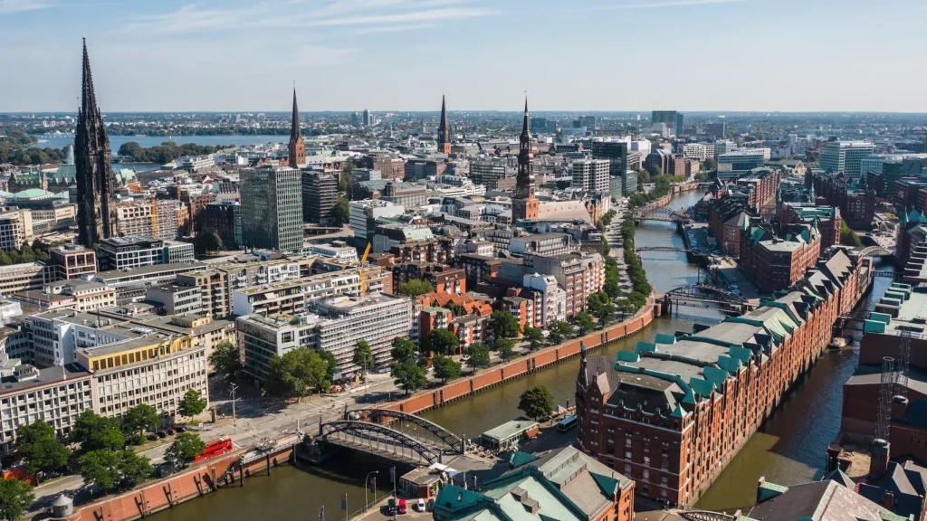 Bild der Skyline von Hamburg